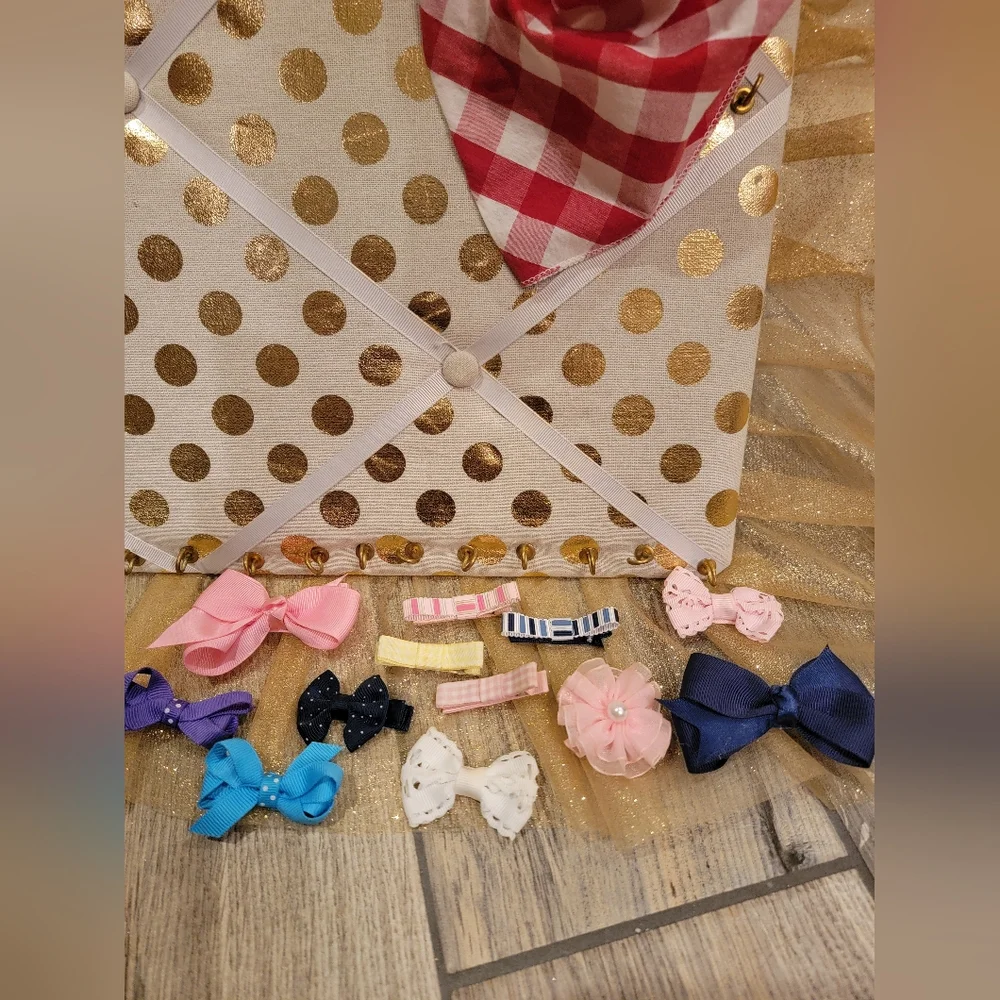 Little Girls Bandana, Hair Bows And Hair Clips